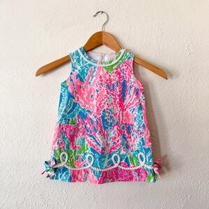 Lilly Pulitzer Toddler Girls Let's Cha Cha Shift Dress, sz 2T